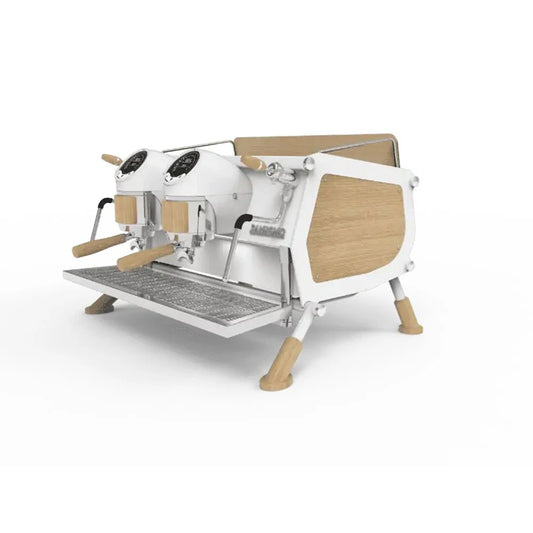 Sanremo - Café Racer Custom White & Wood Schmalversion / 2-Gruppig